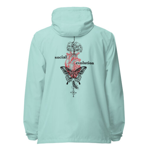 Social Evolution Unisex lightweight zip up windbreaker
